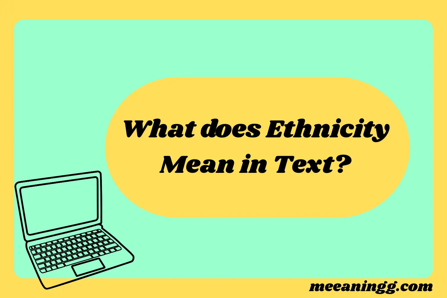 What ethnicity means in text messages and how it differs from race and nationality.